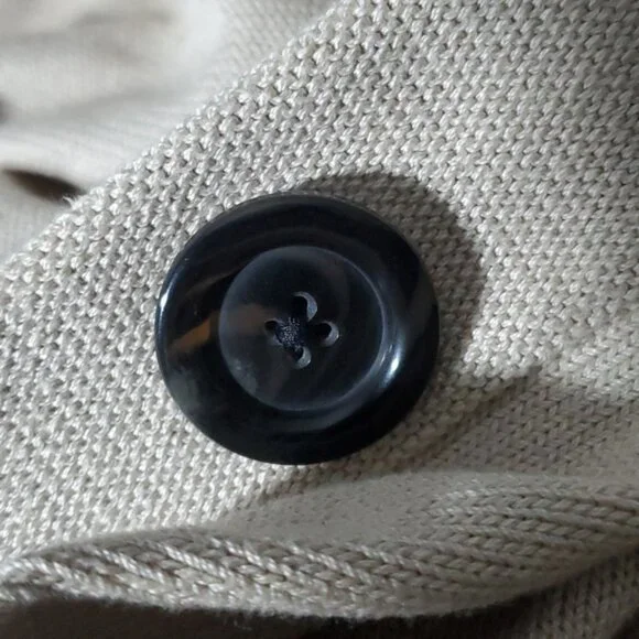 BANANA REPUBLIC Pre-Vintage Cotton Mock Neck Cardigan - Picture 13 of 13